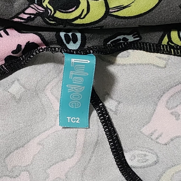 Lularoe TC2 Leggings Halloween Skeleton unicorn - Picture 2 of 3
